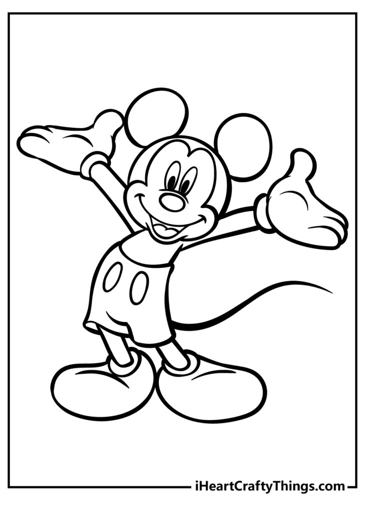 Printable Mickey Mouse Coloring Pages Updated 2022 