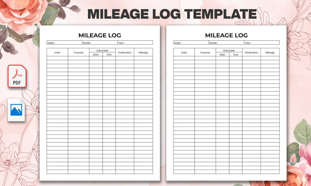 Free Printable Mileage Log Pdf