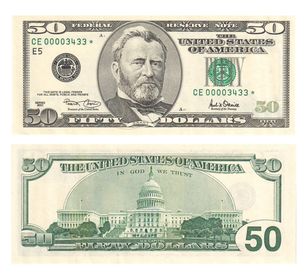 Printable Money Front And Back Printable Play Money Money Printables Fake Money Printable