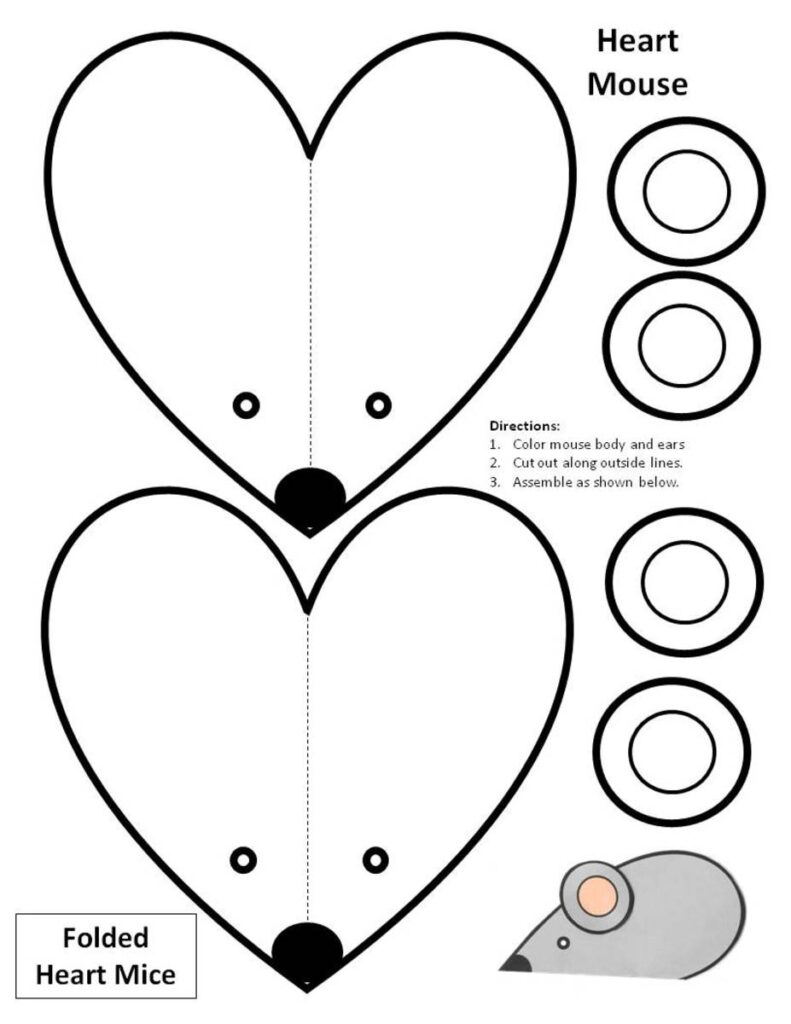 Printable Free Mouse Sewing Pattern