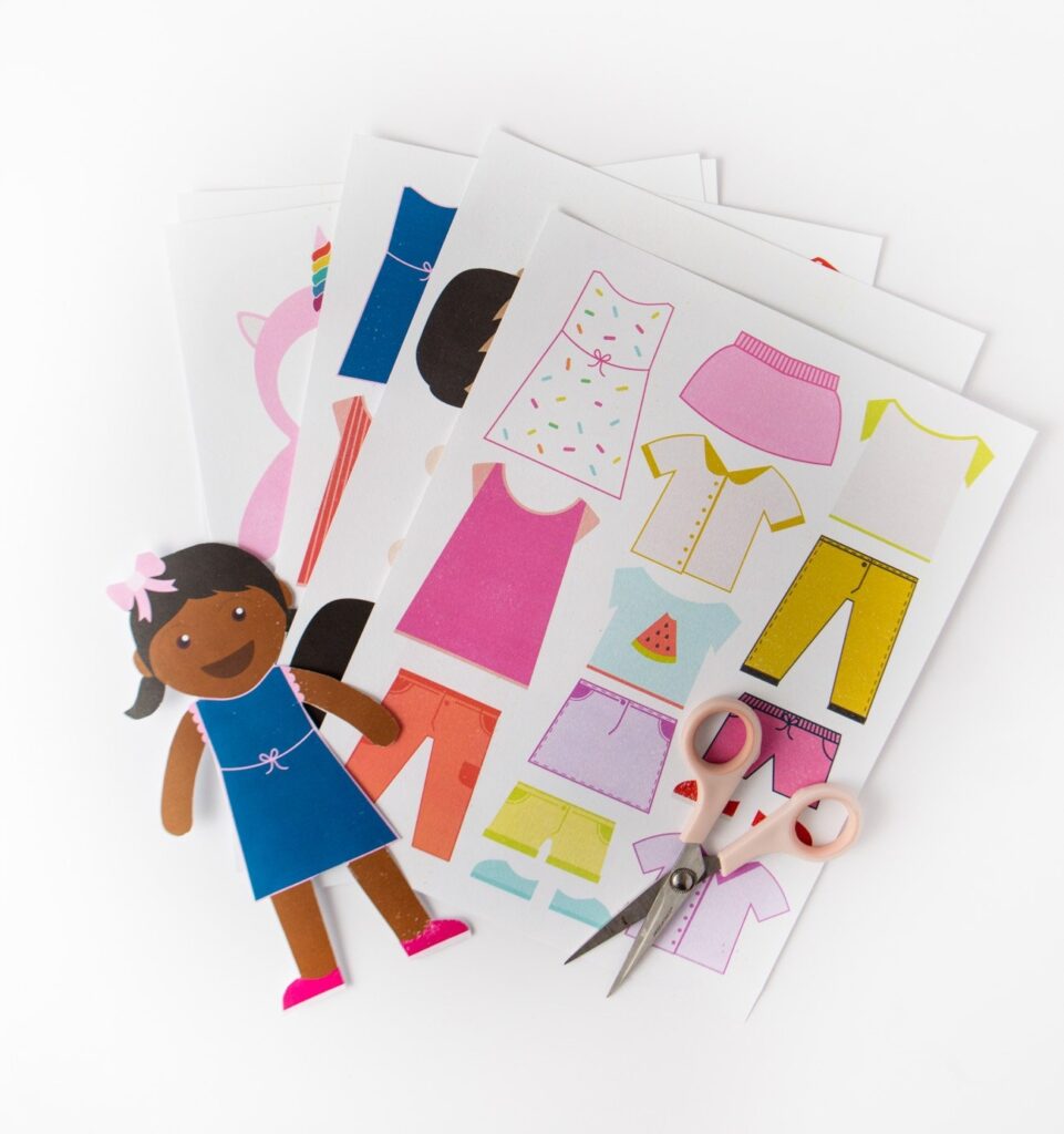 Printable Paper Dolls Clothes And Accessories Design Eat Repeat
