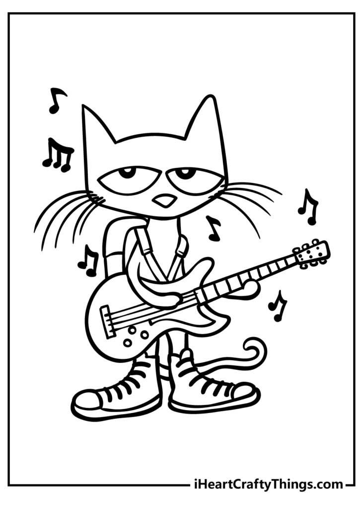 Printable Pete The Cat Coloring Pages Updated 2022 