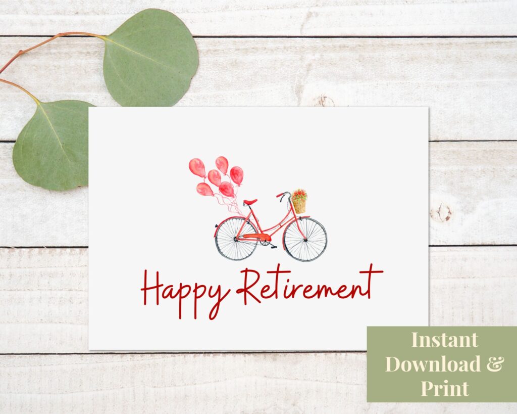 Printable Retirement Cards Free