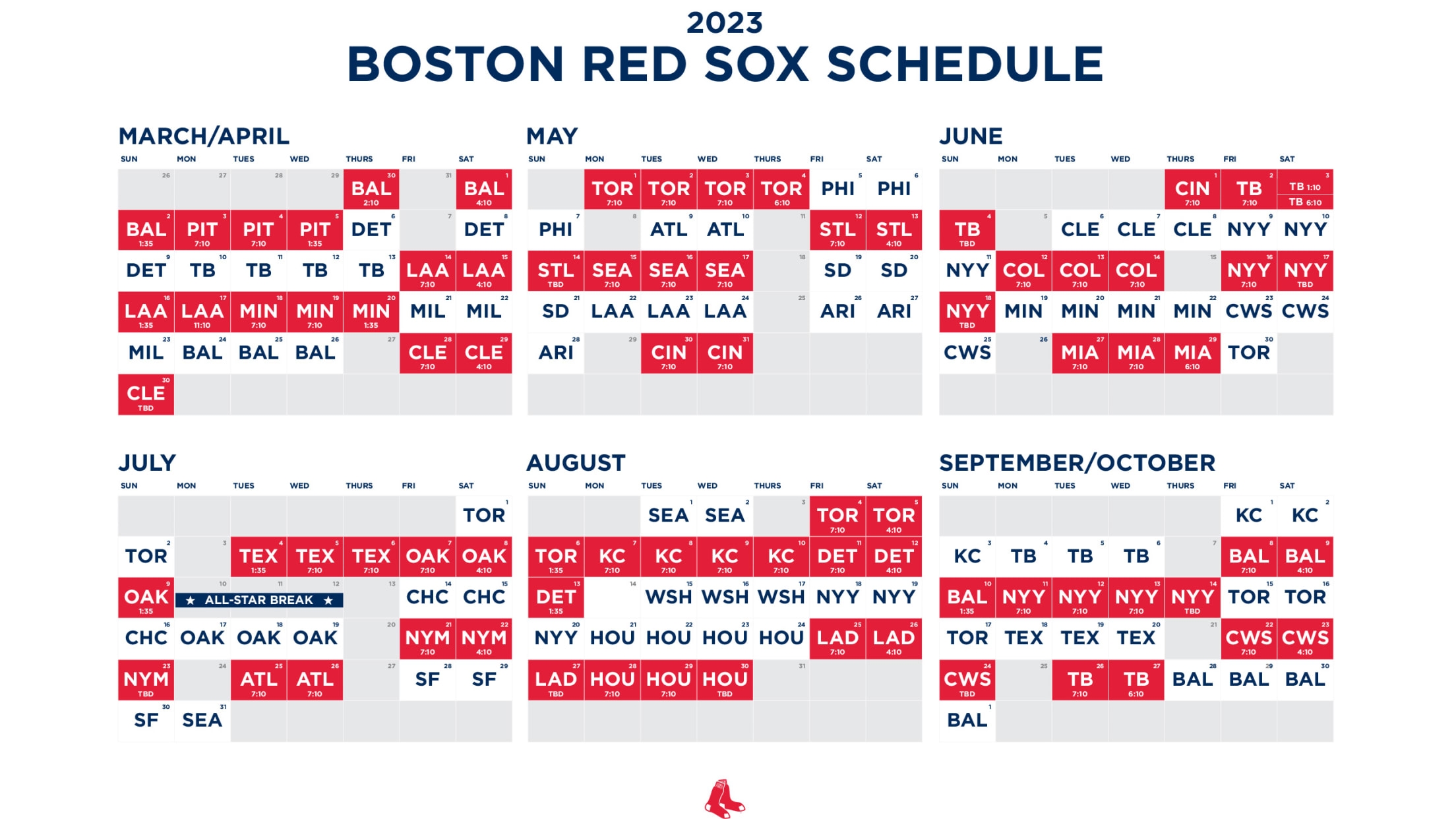 Boston Red Sox Printable Schedule Free Printable Templates
