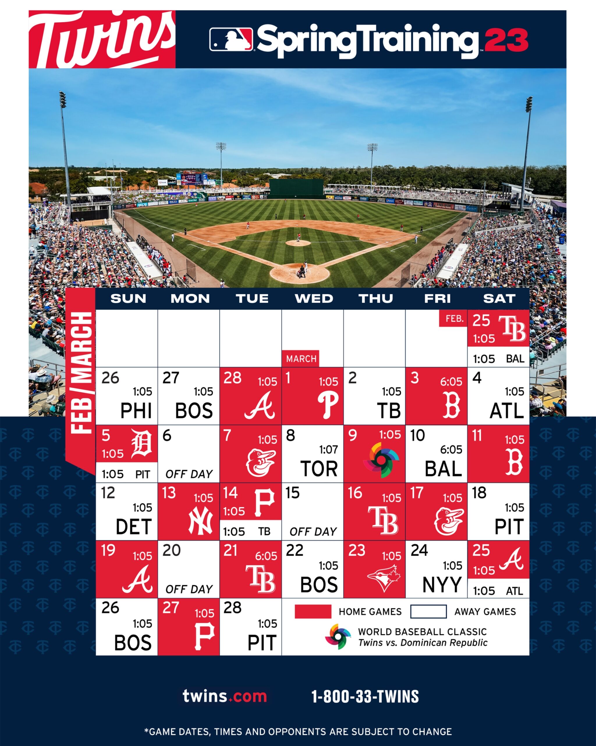 Mn Twins Schedule Printable