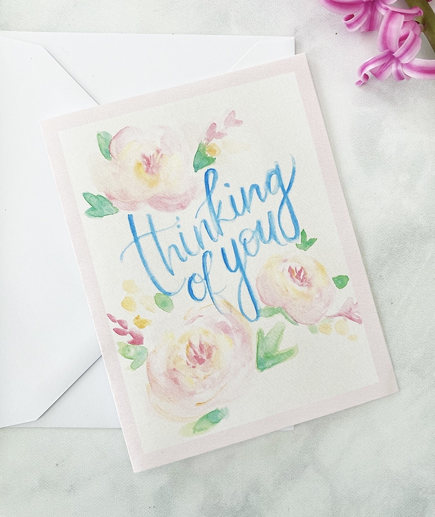 Printable Thinking Of You Card Pineapple Paper Co 