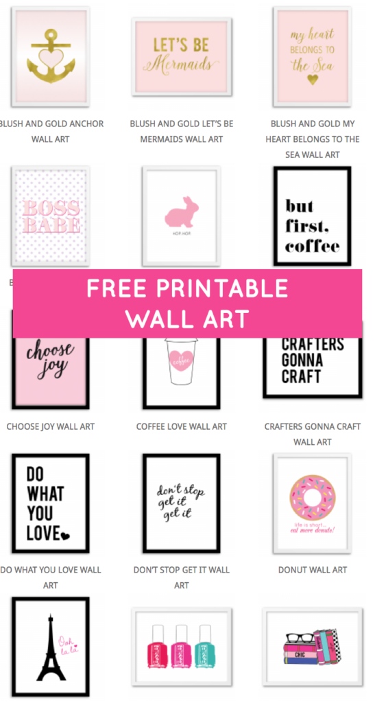 Printable Wall Art Archives Chicfetti Free Printable Wall Art Wall Printables Free Printables