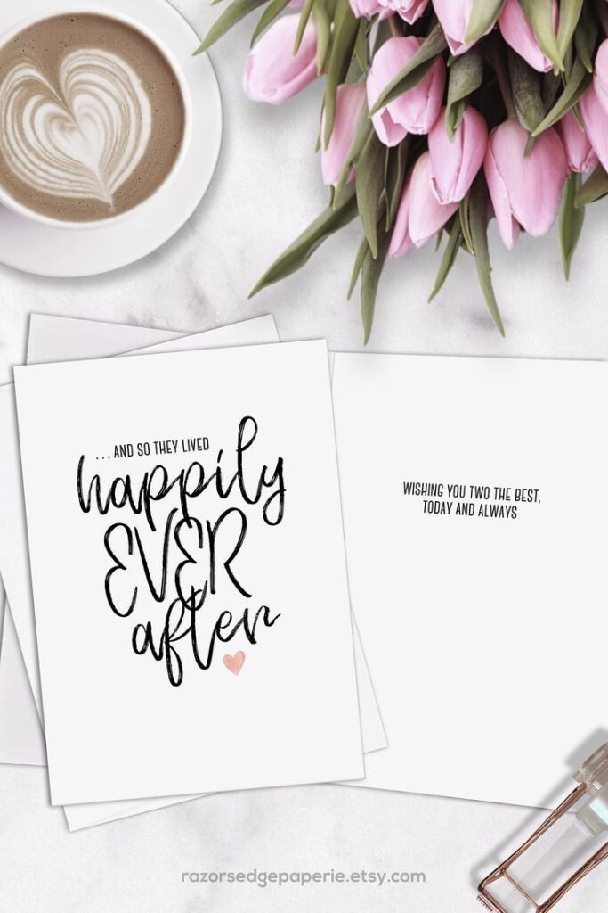 PRINTABLE Wedding Card For Couple Bridal Shower INSTANT Etsy Wedding Shower Cards Wedding Congratulations Card Wedding Cards