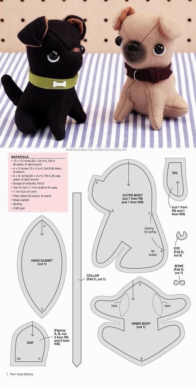 Cut Out Printable Free Easy Stuffed Animal Patterns Free Printable