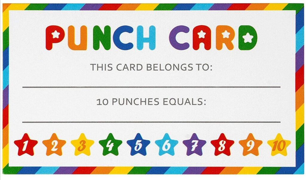 Punch Card Download Pdf 21 Punch Cards Pdf File to Do Punch Etsy de