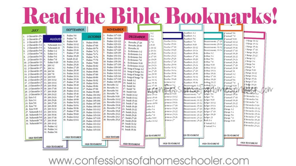 Free Bible Reading Plans Printable