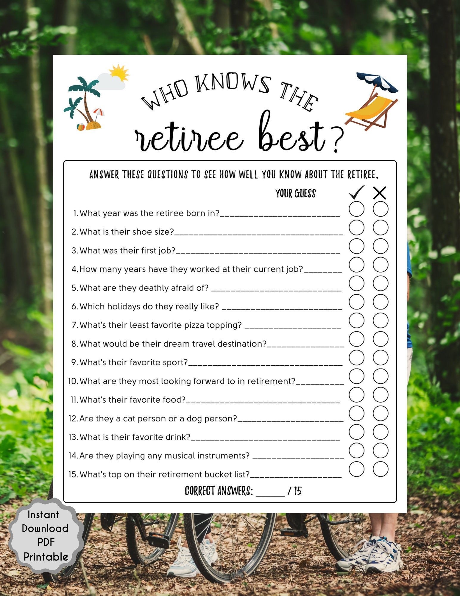 Retirement Party Games Free Printable Free Printable Templates