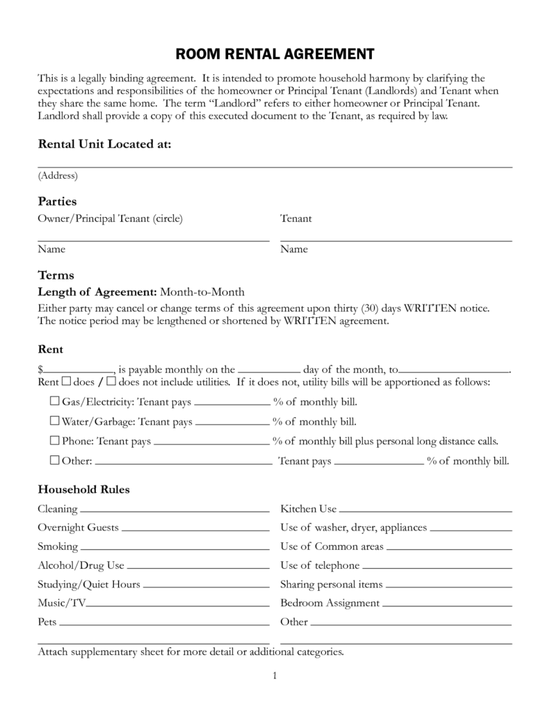 Room Rental Agreement Template Google Search Room Rental Agreement Rental Agreement Templates Lease Agreement Free Printable