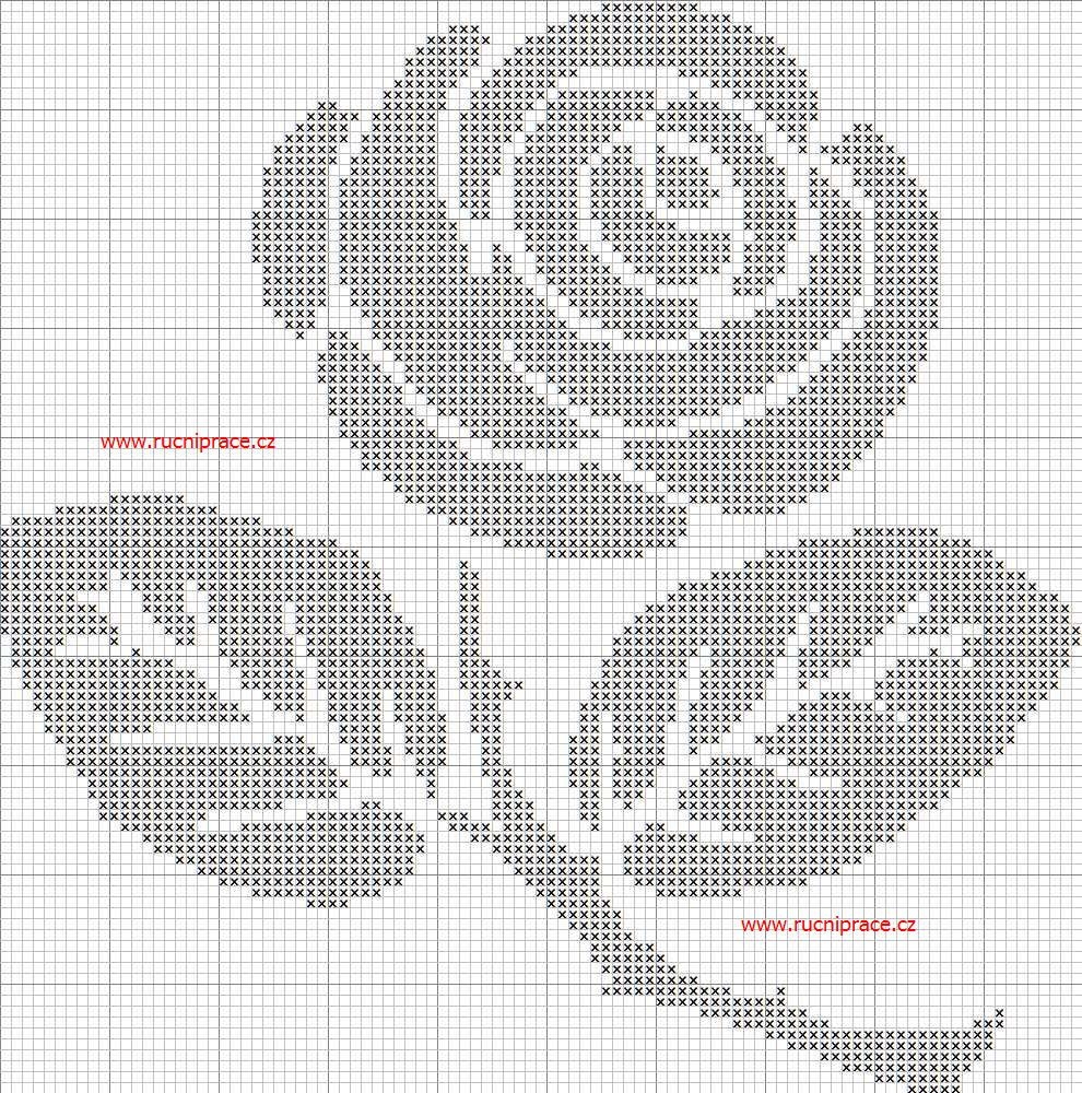 Rose Free Cross Stitch Patterns And Charts Www free cross stitch rucniprace cz Cross Stitch Cross Stitch Patterns Free Cross Stitch Patterns