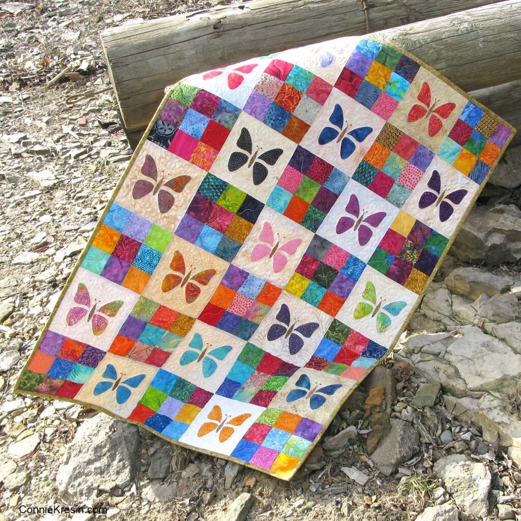 Scrappy Butterfly Baby Quilt Tutorial Freemotion By The River