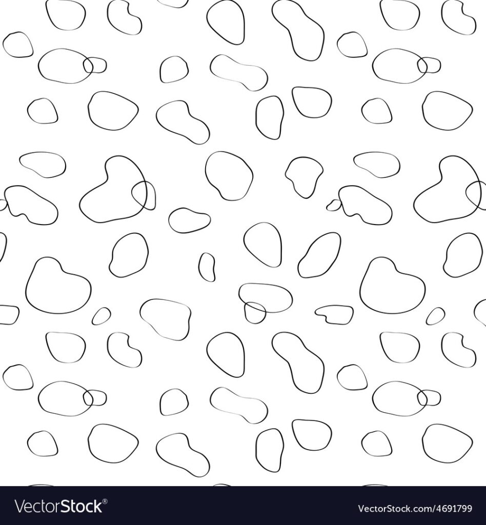 Seamless Pattern Of Dalmatian Spots Royalty Free Vector