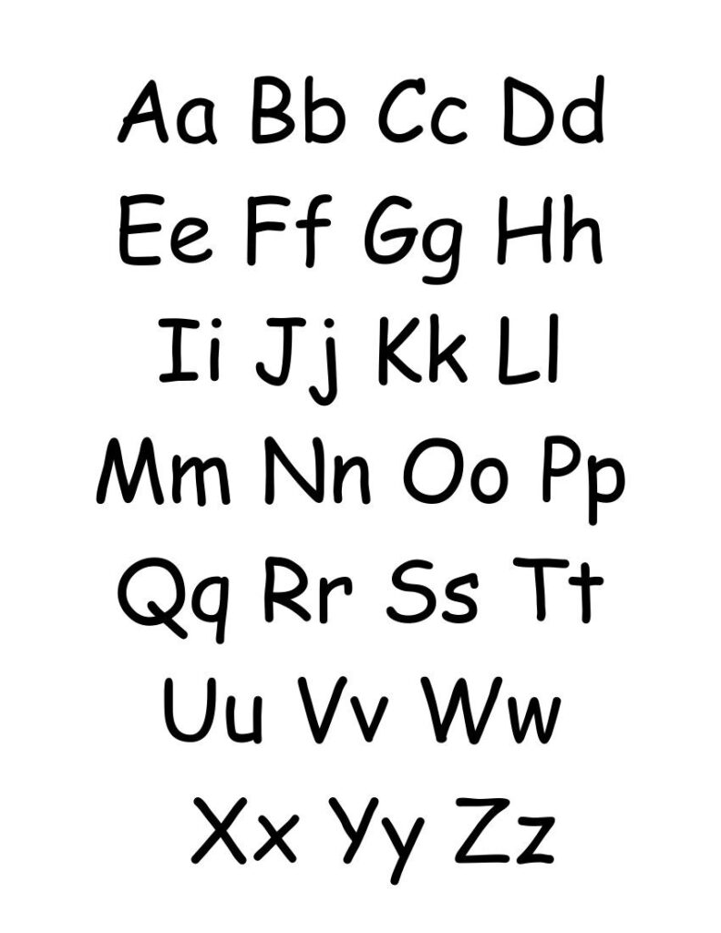 Free Upper And Lower Case Alphabet Letters Printable