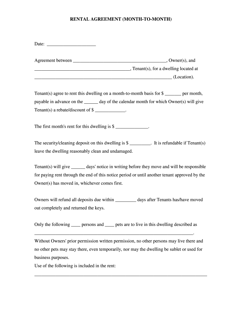 Simple Lease Agreement Form Fill Out Sign Online DocHub