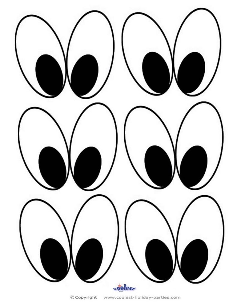 Small Printable Eyes 2 Coloring Pages Easter Crafts Halloween Printables