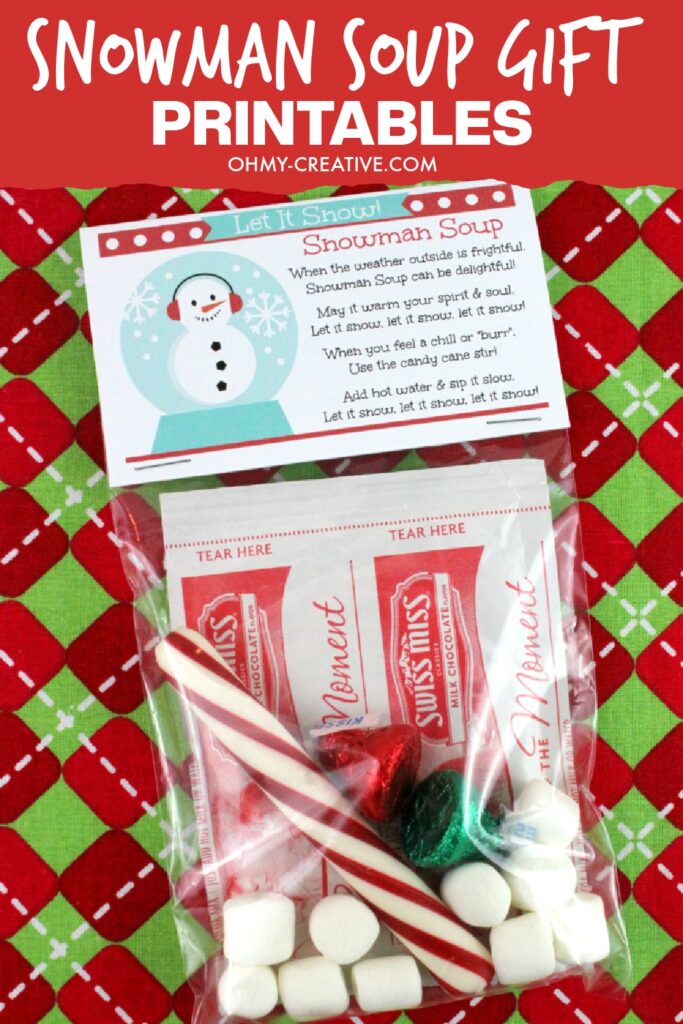 Snowman Soup Gift Recipe Oh My Creative