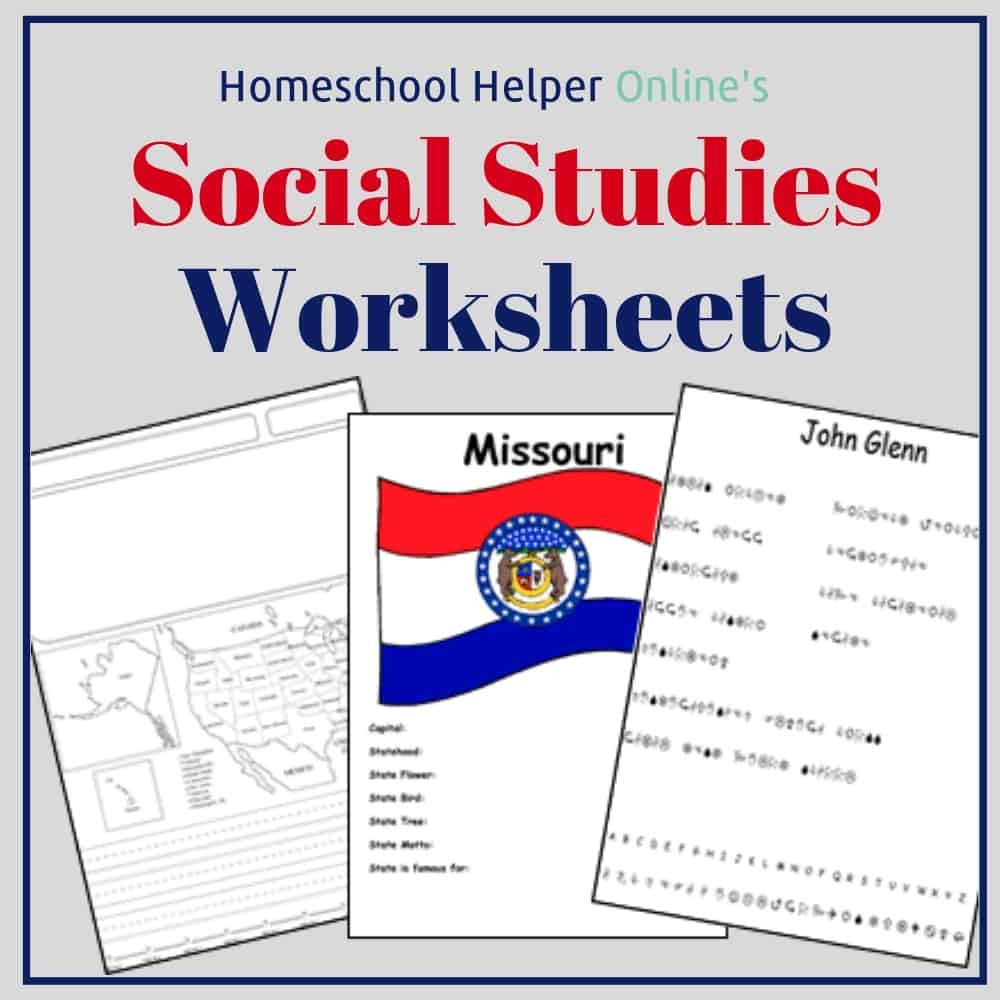 Social Studies Worksheets Homeschool Helper Online