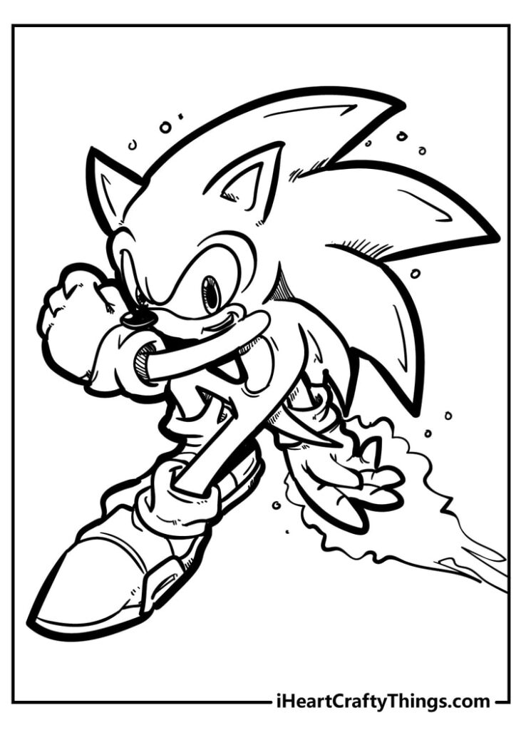 Sonic The Hedgehog Coloring Pages 100 Free 2022 