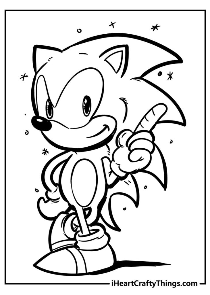 Sonic The Hedgehog Coloring Pages 100 Free 2022 