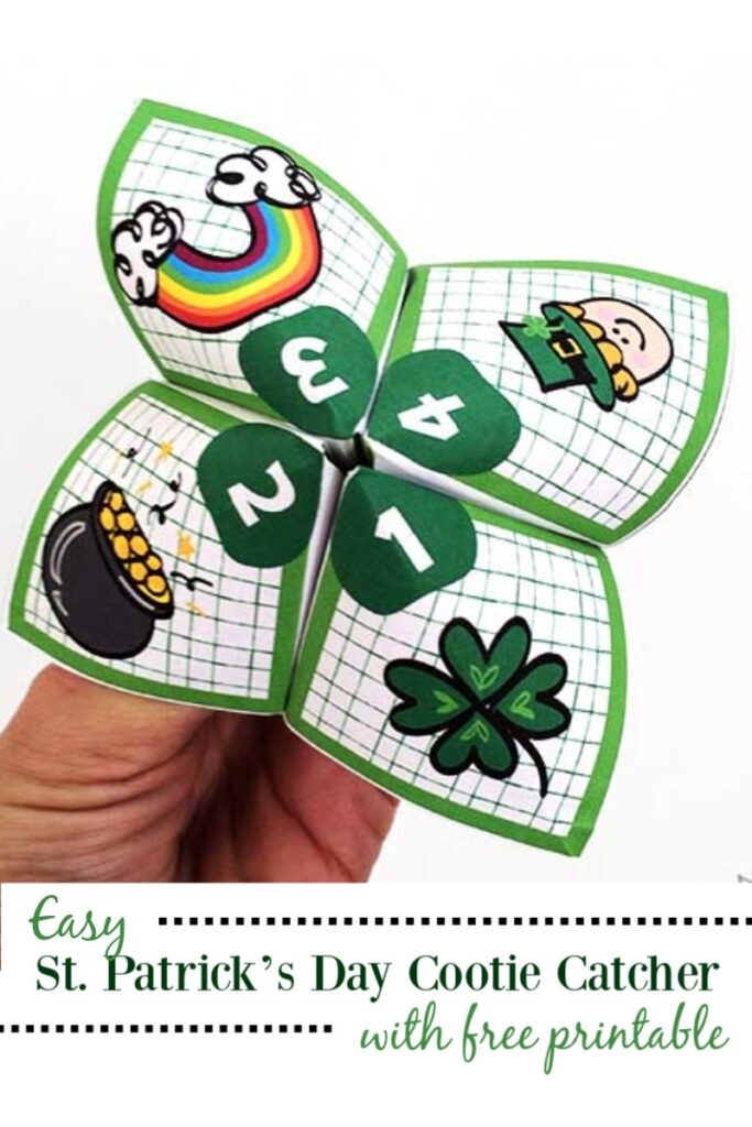 St Patrick s Day Cootie Catcher Printable 100 Directions