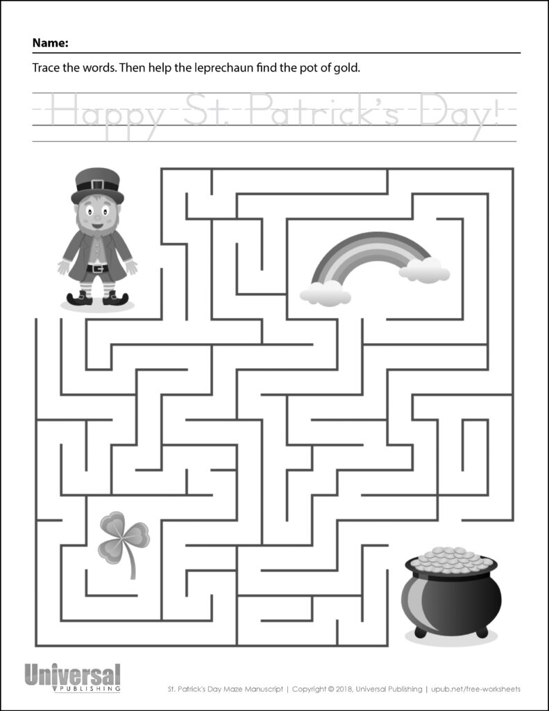 St Patrick s Day Free Printables Universal Publishing Blog