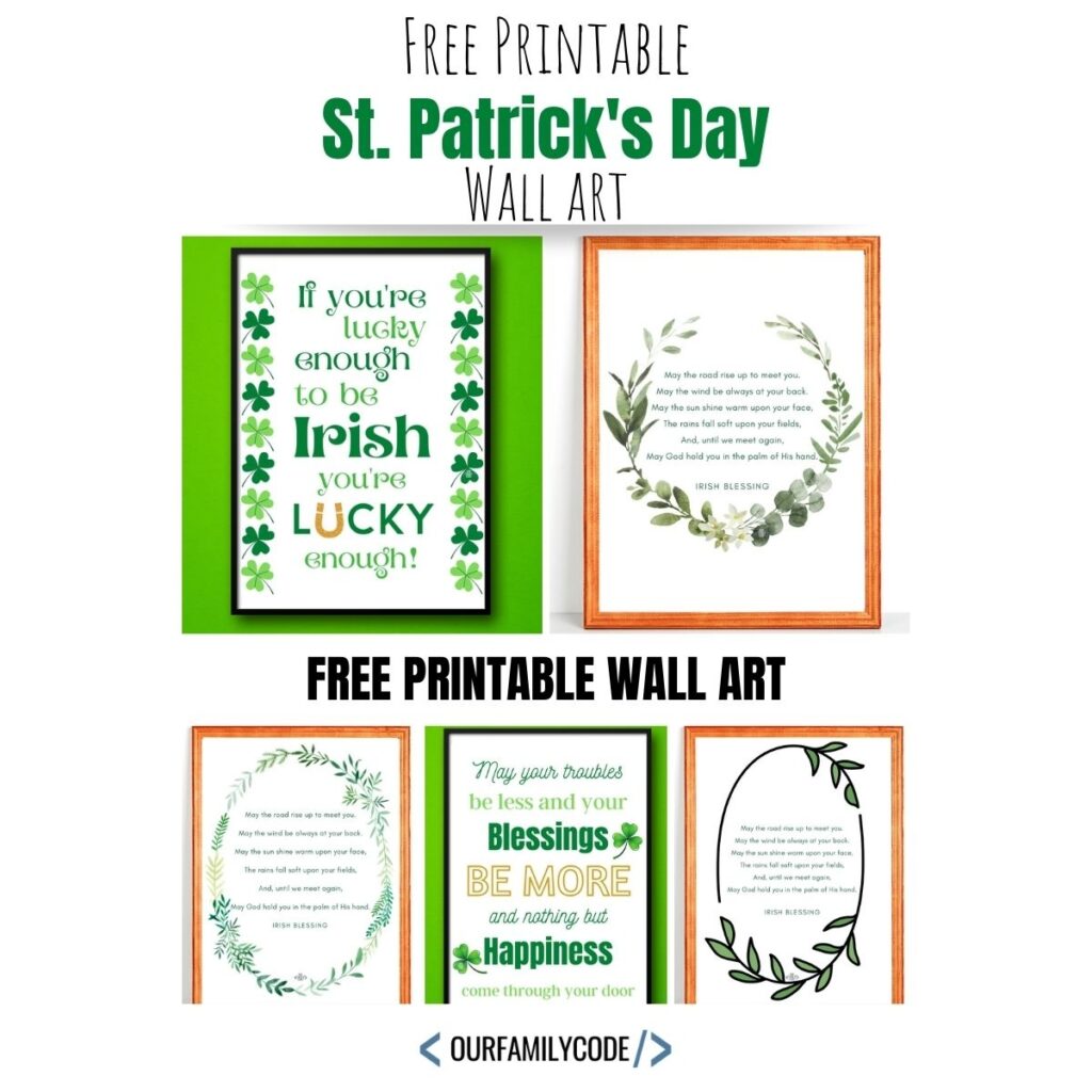 Free Printable St Patrick's Day