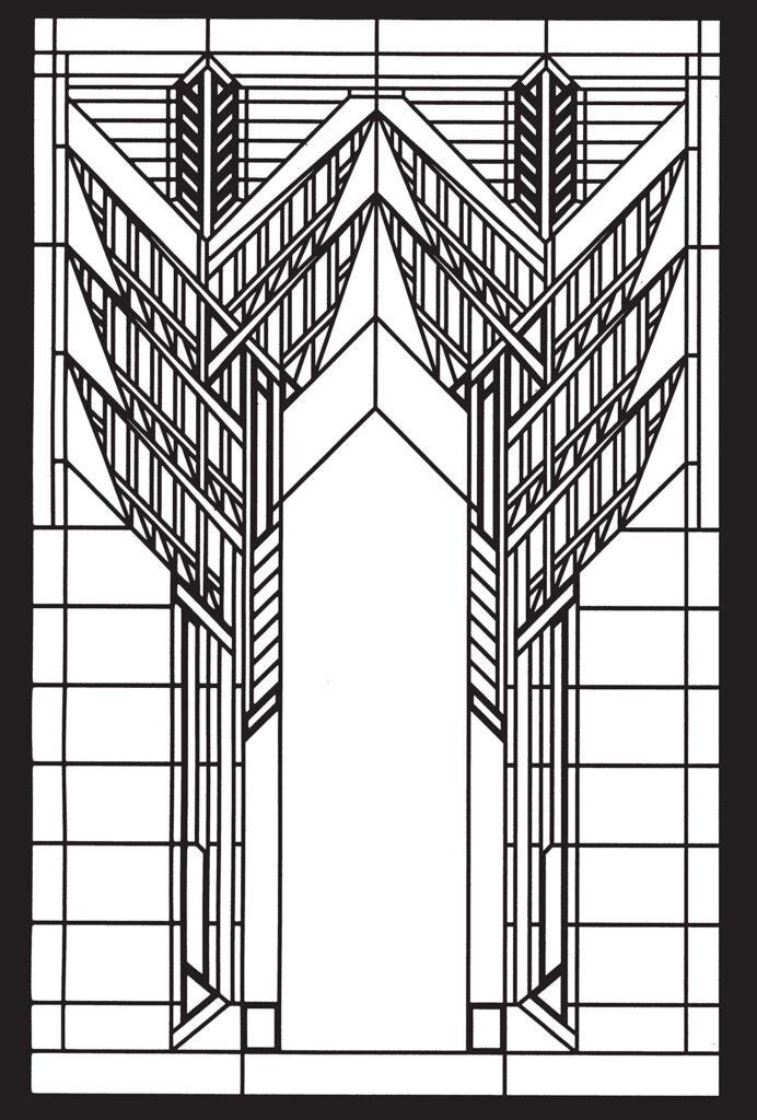 Stained Glass Window Designs Of Frank Lloyd Wright Dover Design Coloring Books Casey Dennis Amazon de B cher