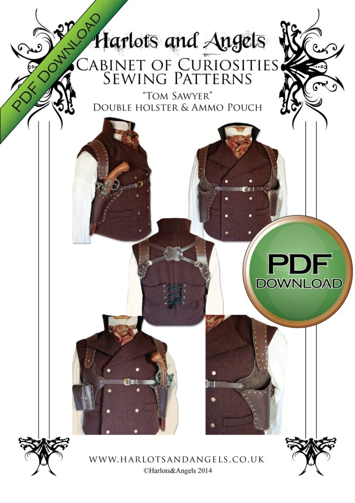 Steampunk Holster Pattern PDF Download For Leather Work Etsy de