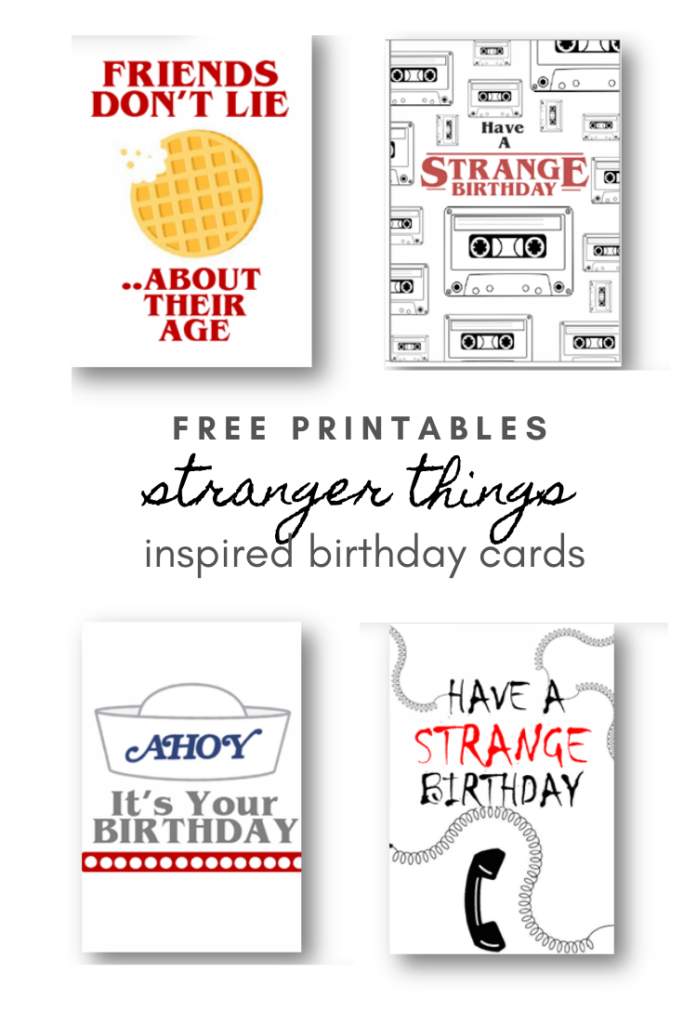 Stranger Things Free Printable