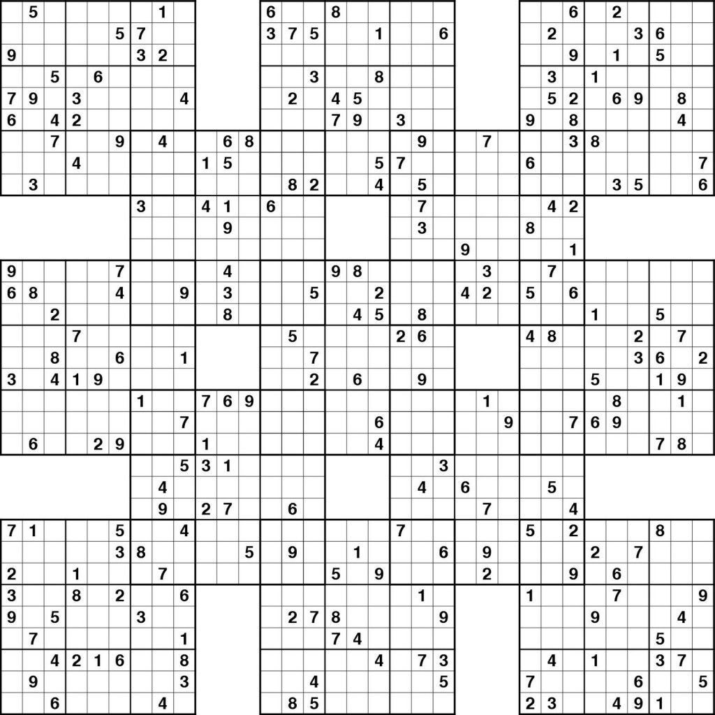 Sudoku High Fives Printable Sudoku Puzzles Sudoku Printable Sudoku