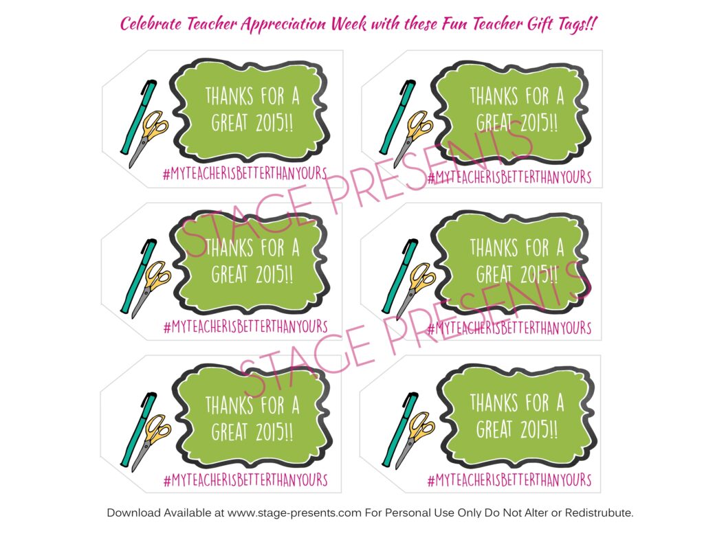 Free Printable Gift Tags For Teacher Appreciation