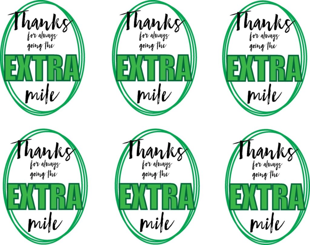 Free Printable Tags For Extra Gum