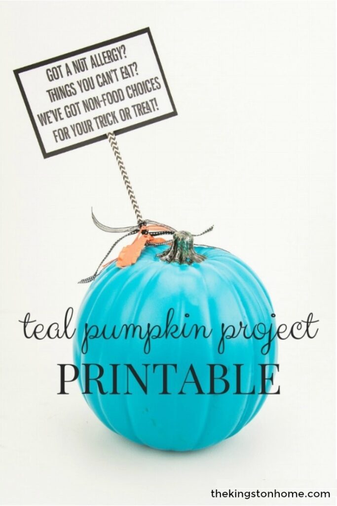 Teal Pumpkin Project Free Printable