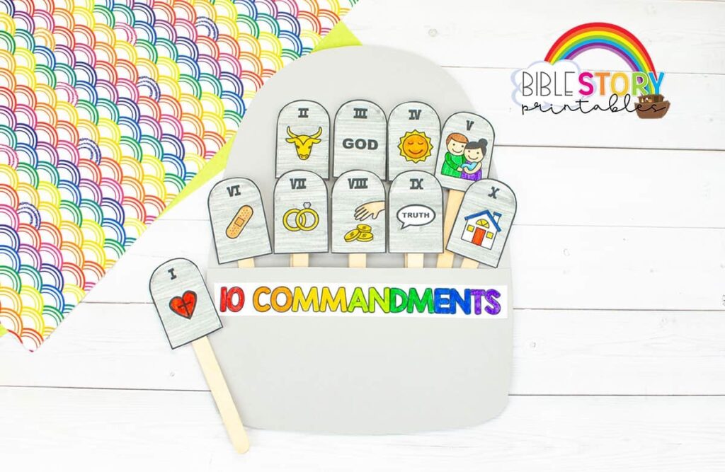 Free Printable 10 Commandments Craft