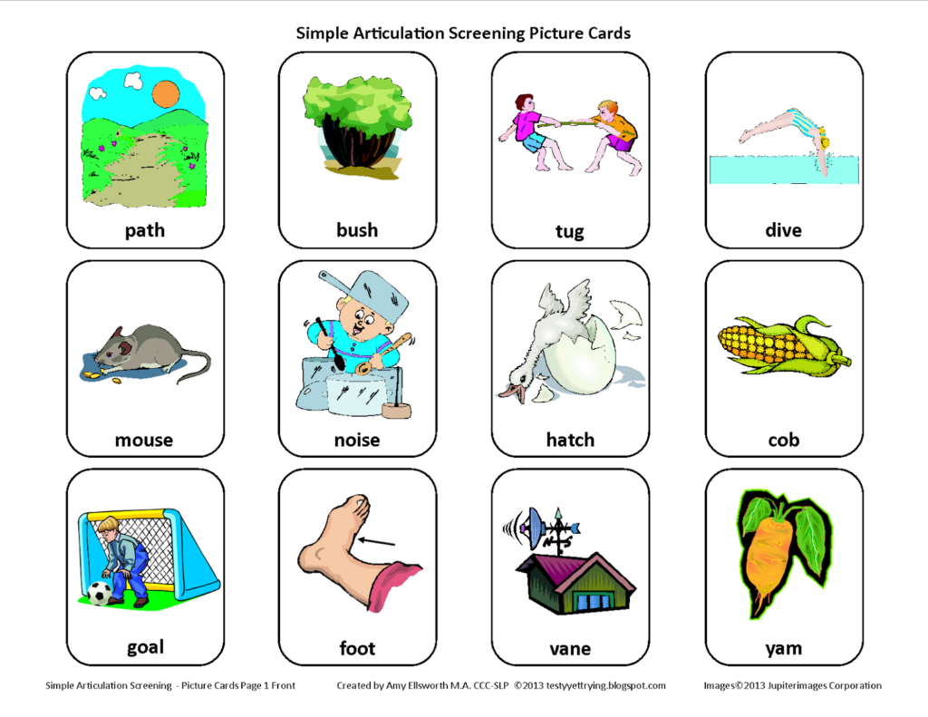 Printable Speech Language Screener Free Free Printable Templates
