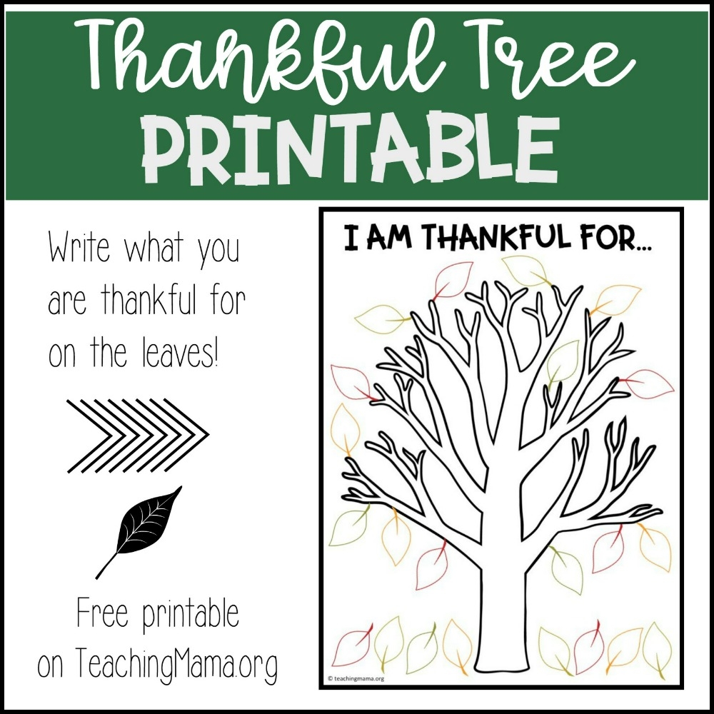 Gratitude Leaves Template