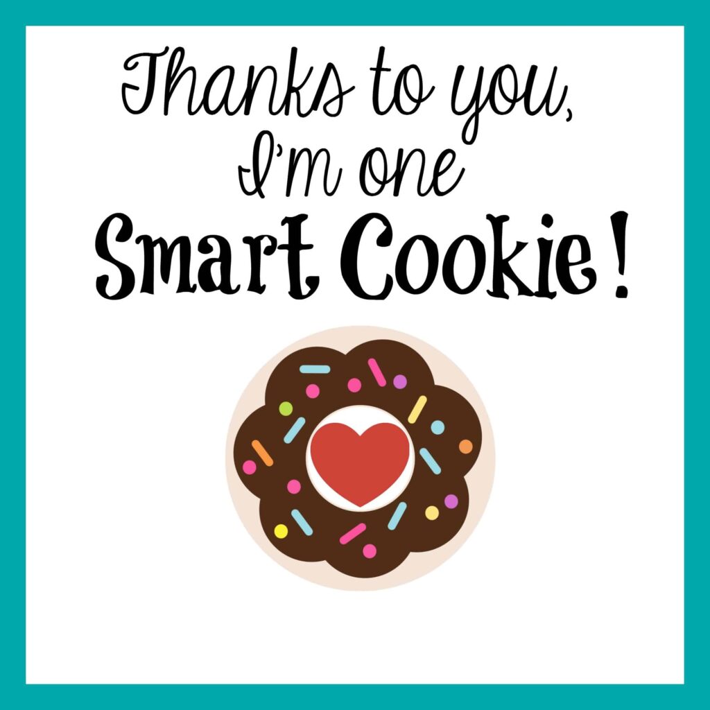 Free Printable Smart Cookie Tags