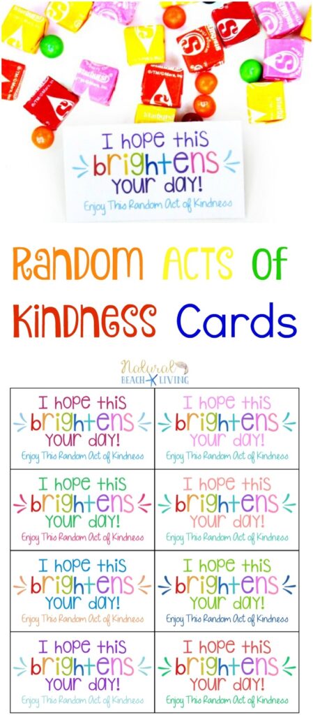 The Best Random Acts Of Kindness Printable Cards Free Natural Beach Living