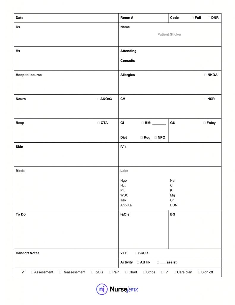 The Breathtaking Nursing Report Sheet Template Nursejanx Store With Regard To Nursing Nurses Report Sheet Templates Icu Nurse Report Sheet Nurse Report Sheet