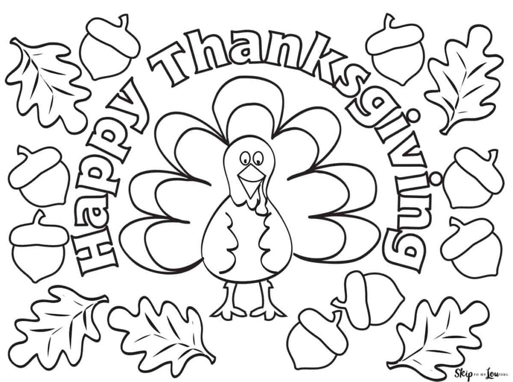 The CUTEST Free Turkey Coloring Pages Skip To My Lou