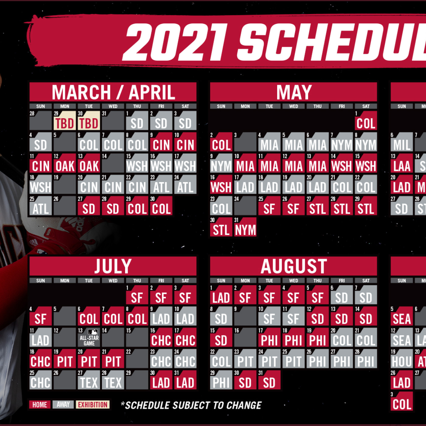 The Diamondbacks Release 2021 Schedule AZ Snake Pit