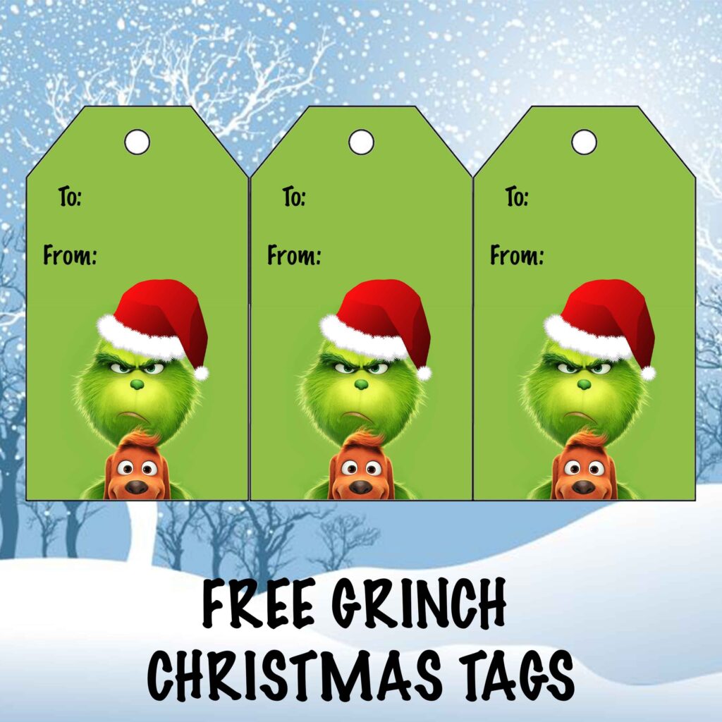 The Grinch Christmas Gift Tags Grinch Christmas Christmas Tags Printable Christmas Gift Tags