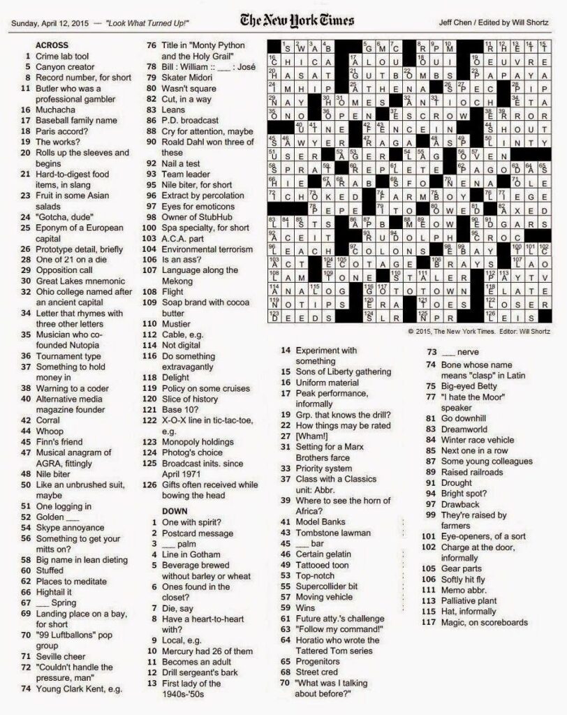 The New York Times Crossword In Gothic Crossword Puzzles Crossword Printable Crossword Puzzles