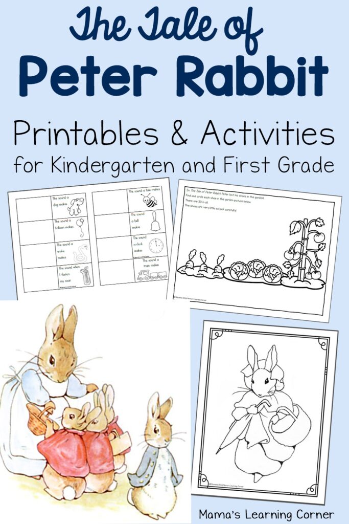 The Tale Of Peter Rabbit Printable Activities Mamas Learning Corner