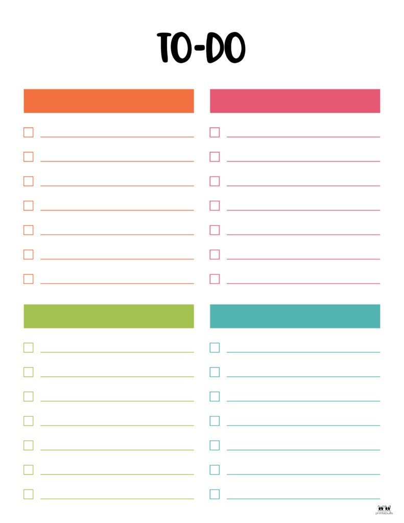 Free Printable Daily To Do List