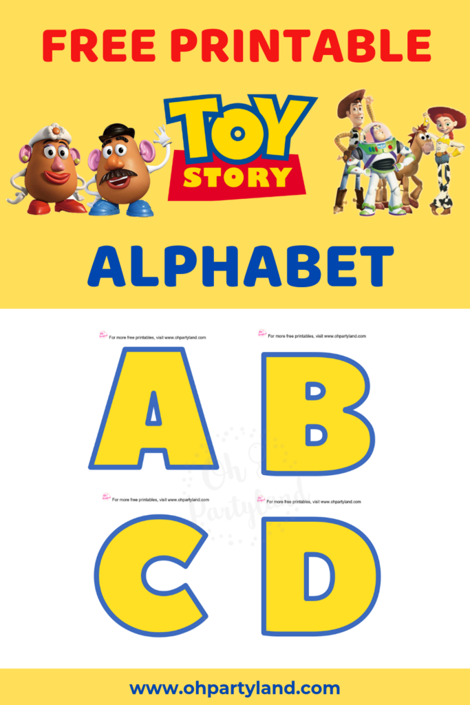 Toy Story Free Printables